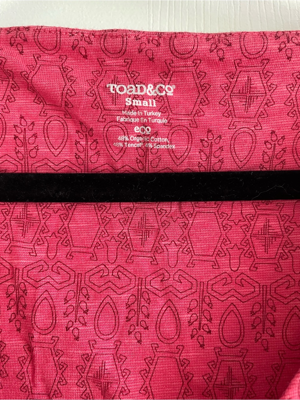 Toad&Co Raspberry Pink Short-Sleeve V-Neck Mini Dress - Picture 2 of 3